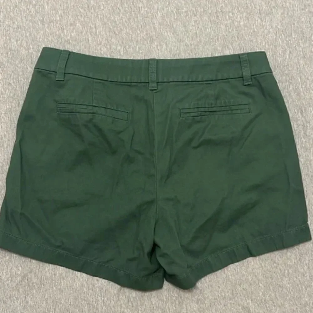 J. Crew Factory 5" classic chino short in green NWOT size 12 - Picture 4 of 10